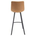Alternate image 2 for LeisureMod Brooklyn 29.9 Modern Leather Bar Stool With Black Iron Base & Footrest Set of 2