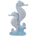 Alternate image 0 for Beachcombers Blue and White Small Seahorse Figurine 2 Piece Set 6 Inch