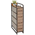 Alternate image 1 for mDesign Vertical Dresser Storage Tower with 4 Drawers