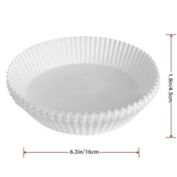 Kitcheniva 100-Pieces Air Fryer Disposable Paper Liner, White