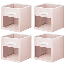 mDesign Kids Fabric Storage Organizer Cube - 4 Pack