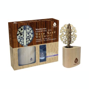 PURSONIC Essential Oil Table or Vanity Aroma Diffuser for Aromatherapy & Enhancing Room Décor - Oil Humidifier Vaporizer (Lavender, Heart Tree). View a larger version of this product image.