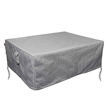 Summerset Shield Platinum 3-Layer Water Resistant Outdoor Fire Table Square Cover - 44x44", Grey Melange. View a larger version of this product image.