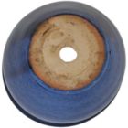 Alternate image 1 for Sunnydaze Chalet Indoor/Outdoor High-Fired Glazed UV- and Frost-Resistant Ceramic Planter with Drainage Holes - 9" Diameter - Imperial Blue - 2-Pack