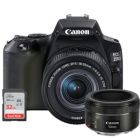 Alternate image 0 for Canon EOS Rebel 250 Digital SLR Camera + 18-55 + EF 50mm f/1.8 STM Lens Kit
