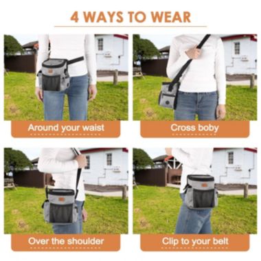 Ownpets Pet Treat Training Pouch Crossbody Bag Multiple Pockets. View a larger version of this product image.