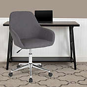 Flash Furniture Cortana Home and Office Mid-Back Chair in Dark Gray Fabric