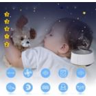 Alternate image 2 for Letsfit White Noise Machine with Adjustable Night Light for Sleeping  14 High Fidelity Sleep Machine Soundtracks, Timer and Memory Feature T126L - White