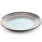 Alternate image 2 for Elama Blue Sage 16 Piece Double Bowl Stoneware Dinnerware Set in Blue