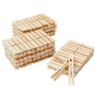 Alternate image 0 for Juvale 100 Pack Wooden Clothespins, 4 inch Heavy Duty Clothes Pins for Hanging, Outdoor, Crafts