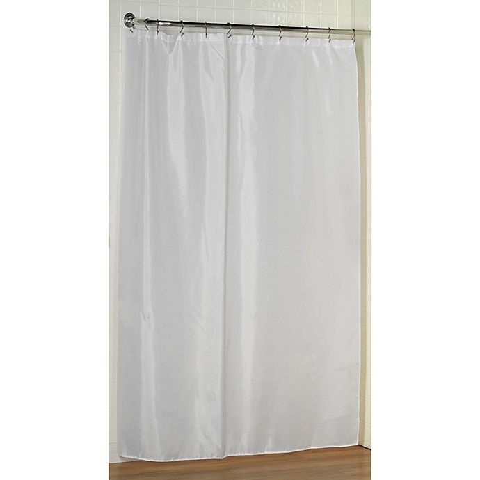 Carnation Home Fashions Extra Long, 96 Long Fabric Shower Curtain Liner