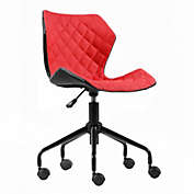 Modern Home Ripple Mid-Back Office Task Chair - Black/Red