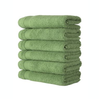 Classic Turkish Towels Genuine Cotton Soft Absorbent Amadeus Hand Towels 16x27 6 Piece Set. View a larger version of this product image.