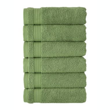 Classic Turkish Towels Genuine Cotton Soft Absorbent Amadeus Hand Towels 16x27 6 Piece Set. View a larger version of this product image.