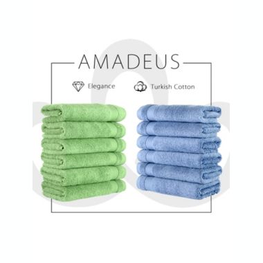 Classic Turkish Towels Genuine Cotton Soft Absorbent Amadeus Hand Towels 16x27 6 Piece Set. View a larger version of this product image.