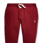 Alternate image 1 for Ralph Lauren Boy's Fleece Jogger Pants Red Size 4T