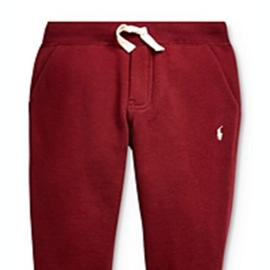 Ralph Lauren Boy's Fleece Jogger Pants Red Size 4T. View a larger version of this product image.