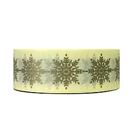 Wrapables Colorful Patterns Washi Masking Tape 2 / Golden Snowflakes