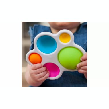 Link Jumbo Dimple 5 Button Bubble Popper Anti-Stress Pressure Relief Early Education Sensory Brain Development Anti-Anxiety ADHD Fidget Toy. View a larger version of this product image.