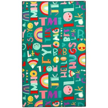 Homefires Decorative Indoor/Outdoor Accent Rug Group Chat - 3' X 5'. View a larger version of this product image.