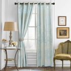 Alternate image 1 for Dolce Mela Home Decorative Damask Jacquard Grommet Semi-Blackout curtain Panel, Tall 60x100, Reims By Dolce-Mela