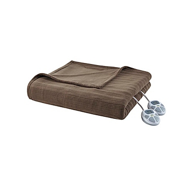Serta. 100% Polyester Tri-rib Fleece Heated Blanket.. View a larger version of this product image.