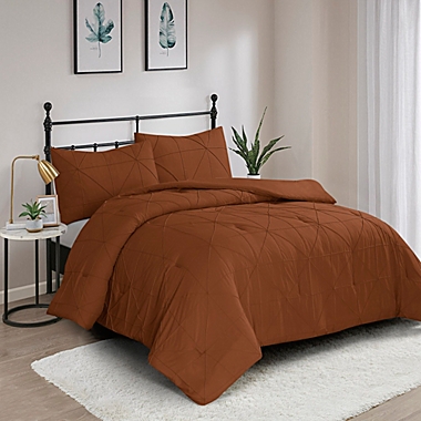 Swift Home 3 Pieces Hartford Pintuck Comforter Set. View a larger version of this product image.