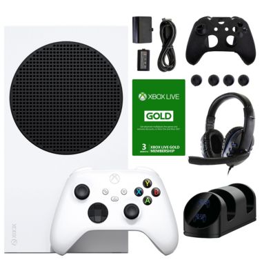 Xbox Series S 512 GB All-Digital Console with Accessories Kit, 3 Month Live Membership and Voucher. View a larger version of this product image.