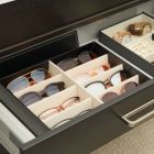 Alternate image 2 for Juvale 8 Slot Sunglasses Display Case for Multiple Eyeglasses, Sunglass Storage Case for Women, Men, Black (12.6 x 9.8 In)