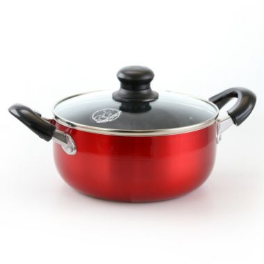 Better Chef 13 Quart Aluminum Dutch Oven in Red. View a larger version of this product image.