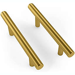 Handles & Ironmongery Antique Brass Finish D Bar Handle & Rosettes Kitchen Bedroom Furniture Screw Inc
