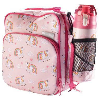 Bentology Lunch Box Set for Kids - Girls Insulated Lunchbox Tote, Water Bottle, and Ice Pack - 3 Pieces - Unicorn. View a larger version of this product image.