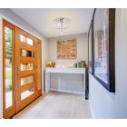 Alternate image 1 for Elegant Lighting Tranquil 4 light Chrome Flush Mount Clear Royal Cut Crystal