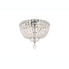 Alternate image 2 for Elegant Lighting Tranquil 4 light Chrome Flush Mount Clear Royal Cut Crystal