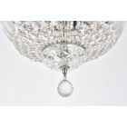Alternate image 3 for Elegant Lighting Tranquil 4 light Chrome Flush Mount Clear Royal Cut Crystal