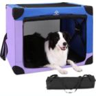 Alternate image 0 for Ownpets Portable Dog Crate Collapsible Large(Blue and Purple)