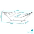 Alternate image 1 for Sunnydaze 2-Person Quilted Fabric Spreader Bar Hammock with Detachable Pillow and Stand - 400 lb Weight Capacity/15' Stand - Catalina Beach