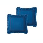 Alternate image 3 for Chic Home Yvette Comforter Set Ruffled Pleated Flange Border Design Bedding Blue, Queen