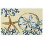 Alternate image 0 for Homefires Decorative Indoor/Outdoor Accent Rug La Playa Sand Dollar - 22" X 34"