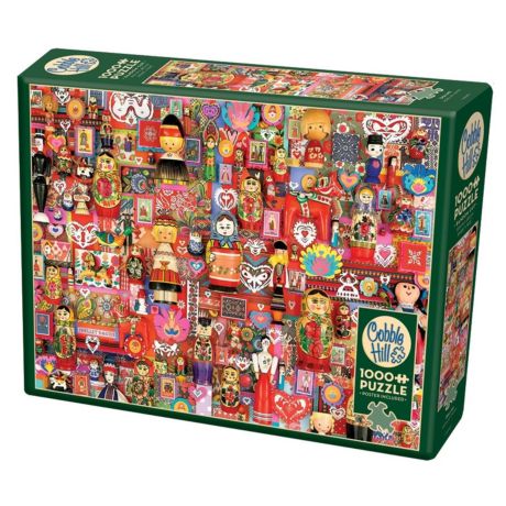 Cobble Hill Puzzles Dollies 1000 Piece Cultural Jigsaw Puzzle 