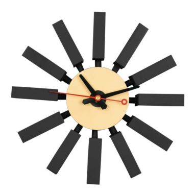 LeisureMod LeisureMod Vdara Modern Design Block Silent Non-Ticking Wall Clock CCL11BL. View a larger version of this product image.