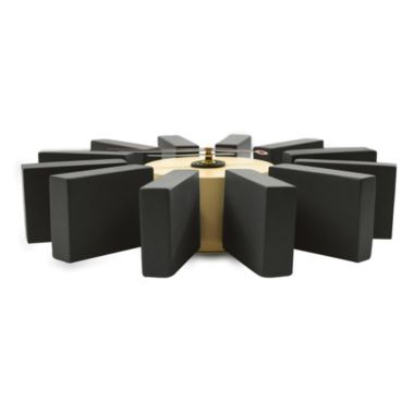 LeisureMod LeisureMod Vdara Modern Design Block Silent Non-Ticking Wall Clock CCL11BL. View a larger version of this product image.