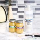 Alternate image 1 for Juvale Name Date Jar Label Stickers for Kids Daycare, Baby Bottles (2.5 x 0.5 In, 208 Pack)