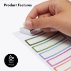 Alternate image 3 for Juvale Name Date Jar Label Stickers for Kids Daycare, Baby Bottles (2.5 x 0.5 In, 208 Pack)