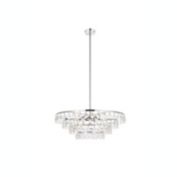 Elegant Lighting Ella 28 inch pendant in chrome
