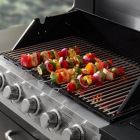 Alternate image 2 for Mr Bar-B-Q 4 Piece Chrome BBQ Skewers 15" Inch Long Easy To Clean 02002YA