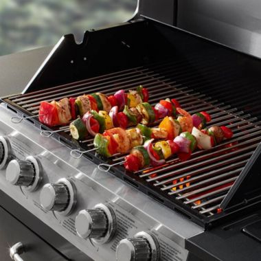 Mr Bar-B-Q 4 Piece Chrome BBQ Skewers 15" Inch Long Easy To Clean 02002YA. View a larger version of this product image.