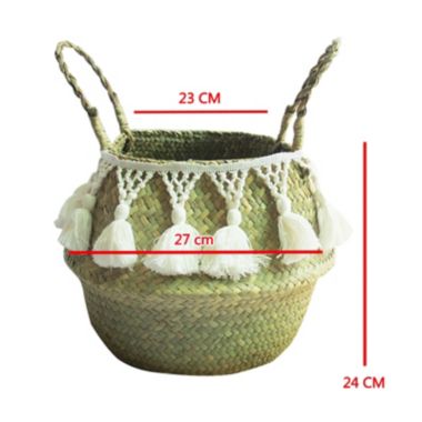 Kitcheniva Basket Flower Pot Storage with Handle Foldable, ( M ). View a larger version of this product image.