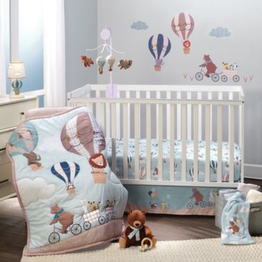Bedtime Originals Up Up & Away 3-Piece Animals/Hot Air Balloon Crib Bedding Set. View a larger version of this product image.