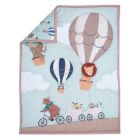 Alternate image 2 for Bedtime Originals Up Up & Away 3-Piece Animals/Hot Air Balloon Crib Bedding Set